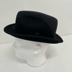 Bailey of Hollywood Wool Fedora Black/Gray Hat Size M